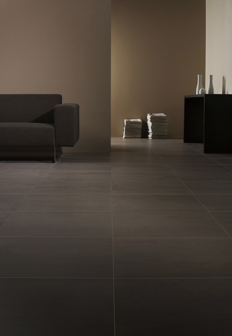 Gres porcellanato 60x60cm in varie sfumature di grigio.